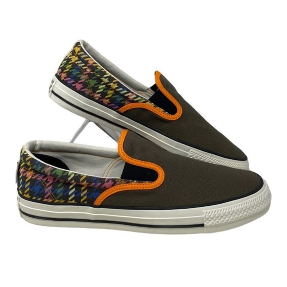 Converse Other - Converse Ctas Slip On Low Orange Brown Canvas Men Sneakers Custom 171852C-BRORG